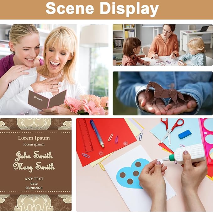 28 Sheets Coffee Color Cardstock 8.5 x 11 Craft Paper, 92lb Chocolate Brown - Image 7