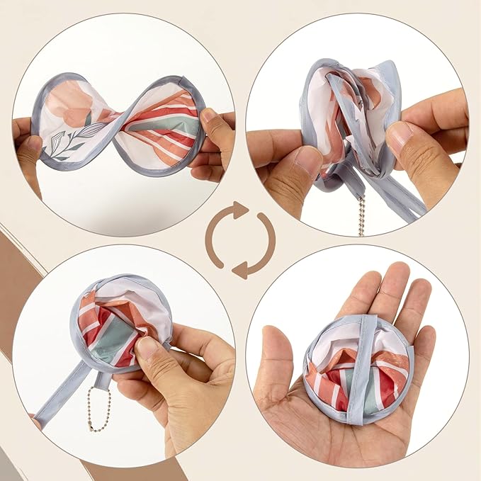 4Pcs Bohemian Round Foldable Hand Fan Japanese Foldable Fan Style Handheld - Image 4