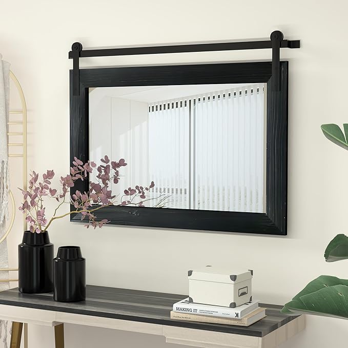 COGOOD Farmhouse Barn Door Mirror - Image 2