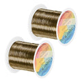 2-Rolls 0.2mm Jewelry Wire, 32 Gauge 328FT Craft Wire Copper Beading Wire by MMETERXITY
