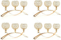 VINCIGANT 4Pcs Christmas Table Decoration Gold Bulk Decorative Tealight Candle by VINCIGANT