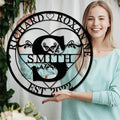 Custom Last Name Date Sign by Monlyey