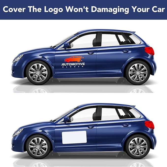 DIYMAG 2Pcs Blank Car Magnets, 24x12 Inch Cars Door Magnet Signs Rounded - Image 6