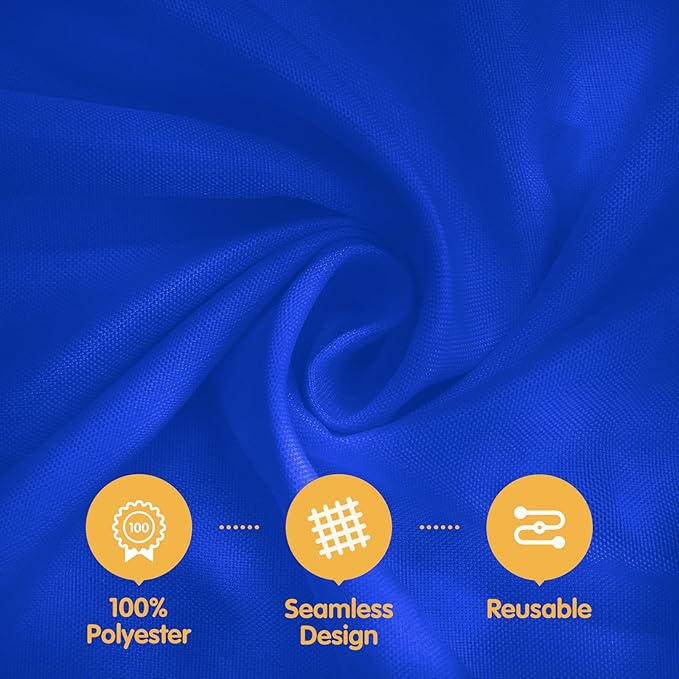 BRILLMAX 4 Pack Royal Blue Round Tablecloths 132 Inch - Image 2