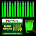 Party City Green Glow Sticks Bulk Pack 6”- 50pk Glow in the Dark Sticks by PartyCity
