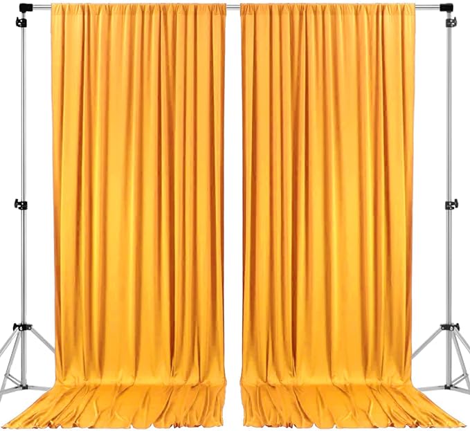 AK TRADING CO. 10 feet x 10 feet Black Polyester Backdrop Drapes Curtains Panels by Fabrics%7CEventDecor%7CCrafts%7CUpholsteryFoam