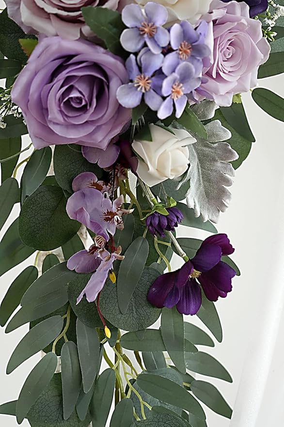 Lilac Artificial Wedding Arch Flowers Kit - Image 8