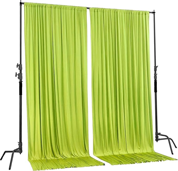 AK TRADING CO. 10 feet x 8 feet Polyester Backdrop Drapes Curtains Panels - Image 2