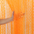 4 Pack Wavy Orange Foil Fringe Curtain Party Decorations by CYLMFC