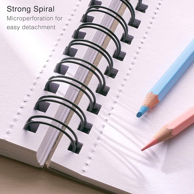 ARTISTIC EYE 9x12 Premium Sketch Book Set, 100 Sheets, Spiral Bound, Acid-Free - Image 3