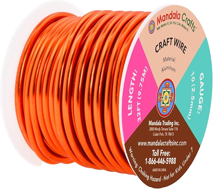 Mandala Crafts 10 Gauge Anodized Aluminum Craft Wire - Image 2