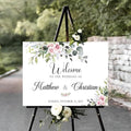 Welcome To Our Wedding Sign, Custom Wedding Welcome Sign, Easel Stand by Jewelry