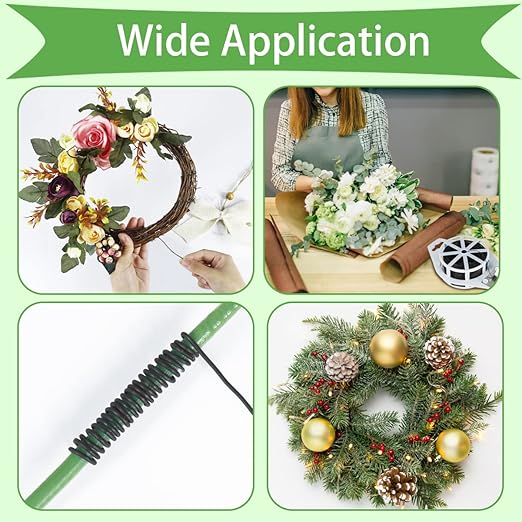 Tenn Well 22 Gauge Floral Wire, 328 Feet Soft Christmas Wreath Wire - Image 6