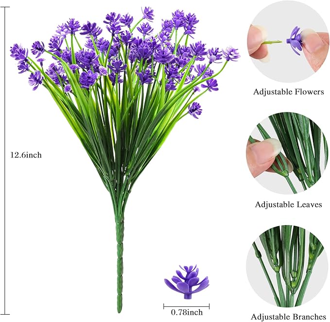 AmyHomie 20 Bundles Artificial Flowers - Image 2