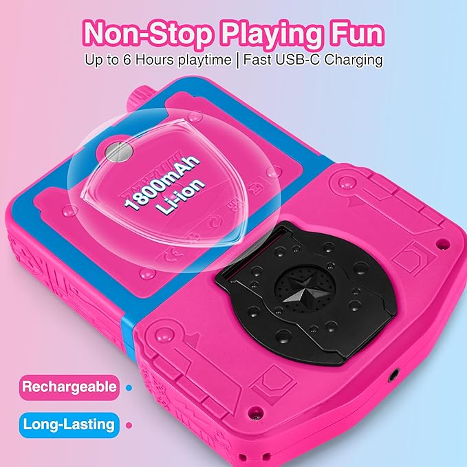 Handheld Game Console for Girls, 220 Retro Games Built-in, 3.5'' HD IPS Screen - Image 7