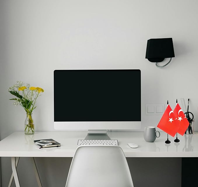 Turkey Desk Flag, 12 Pack Turkish Table Office Flag - Image 4