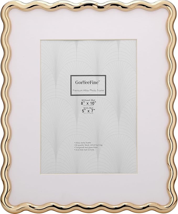 8 x 10'' Heavy-Duty Zinc Alloy Gold Photo Frames by GorYeeFine