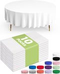 Pureegg Plastic Table Cloth Disposable 10 Pack, Decorative Tablecloths by Pureegg
