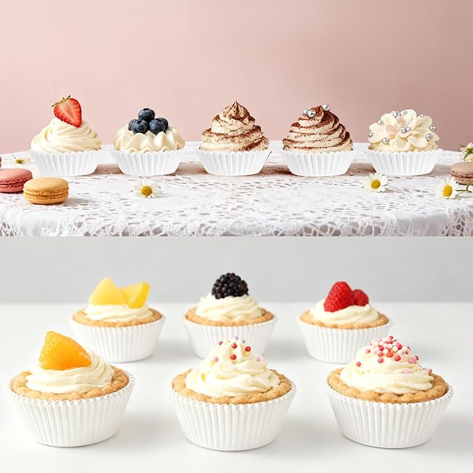 2 inch 1000-Count Mini Cupcake Liners Bright Colorful Muffin Baking Cups - Image 5
