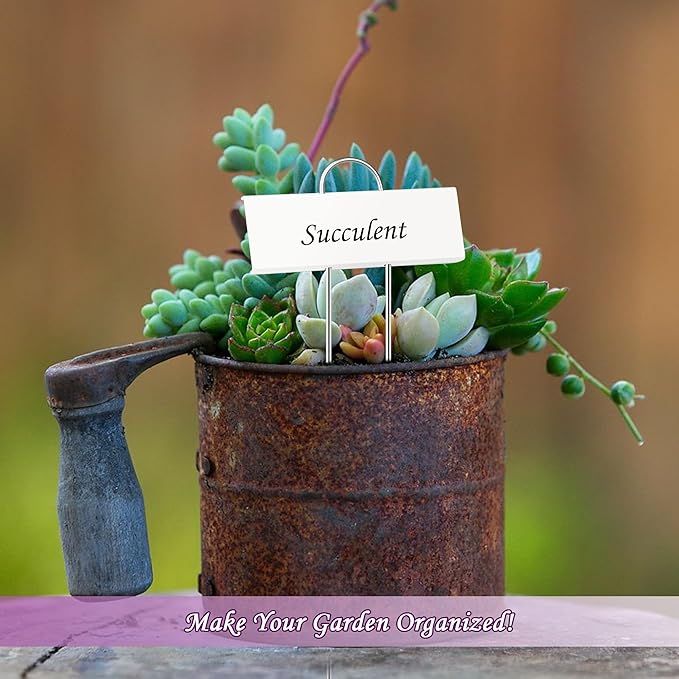 FORUP Metal Plant Labels, 30 Pack Garden Label Markers, Weatherproof Garden - Image 6