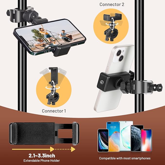 CAHAYA Dual-use Tripod Microphone Stand - Image 4