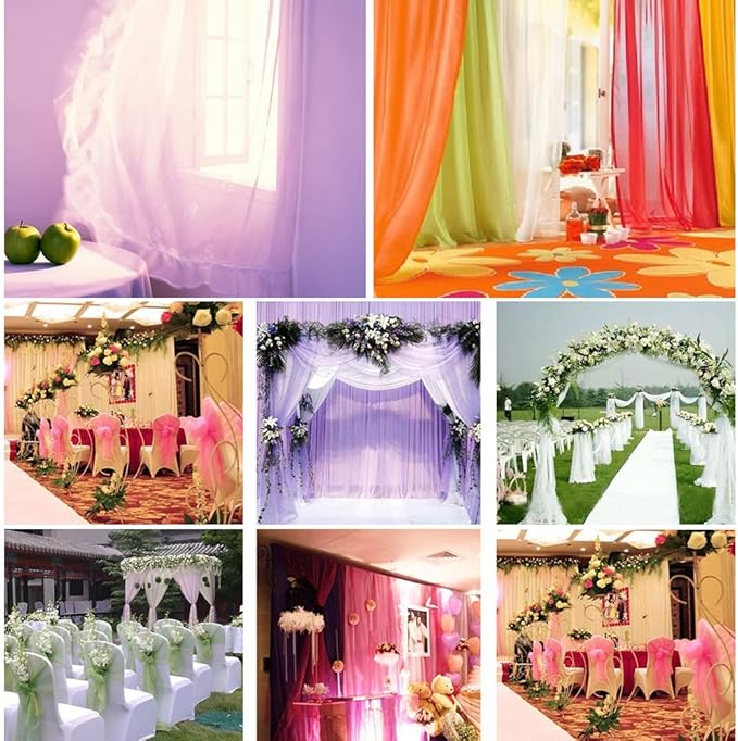 Crystal Organza Fabric Tulle - Image 5