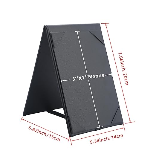 Menu Covers - Set of 10 Double-Sided Table Tent Cards - Image 5