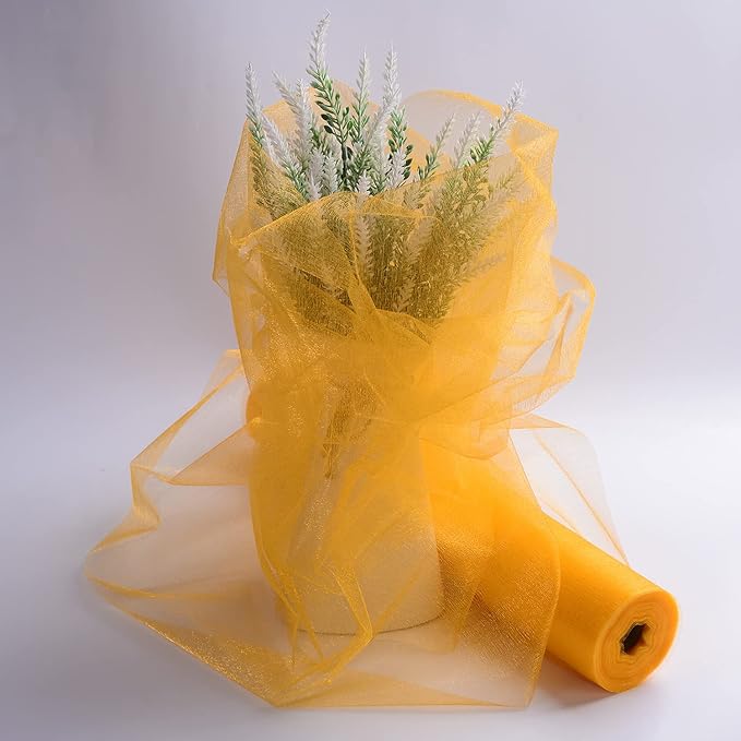 Crystal Organza Fabric Tulle - Image 4
