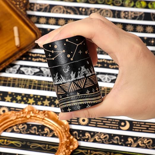 36 Rolls Glow-in-The-Dark Starry Washi Tape Set - Image 5
