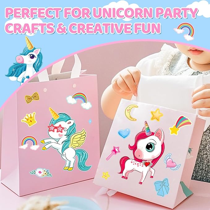 Aowplc 30 Sheets Make a Unicorn Stickers - Image 6