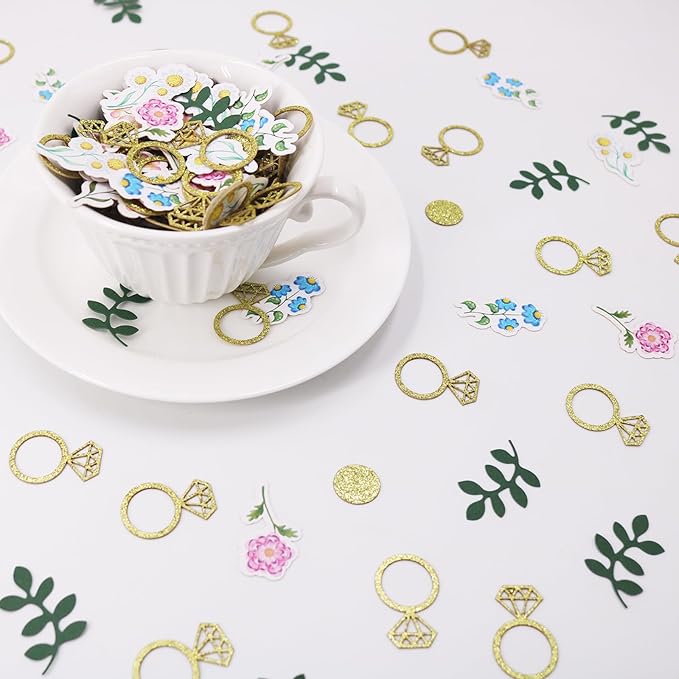 200 pcs Flower and Greenery Wedding Confetti - Image 5