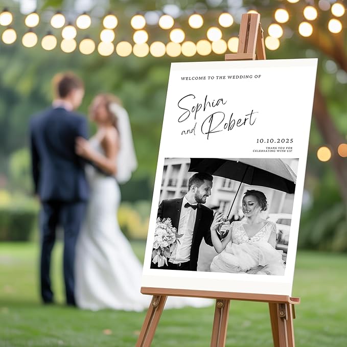 Personalized Wedding Welcome Signs by GiantBigHands
