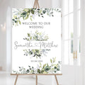 Personalized Wedding Welcome Sign, Flowers Wedding Welcome Sign, Wedding by ALICEBIN