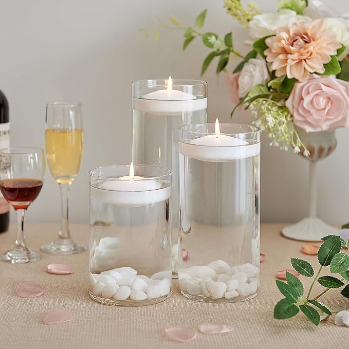 10 Hour Floating Candles, for Cylinder Vases, Centerpieces at Wedding - Image 6