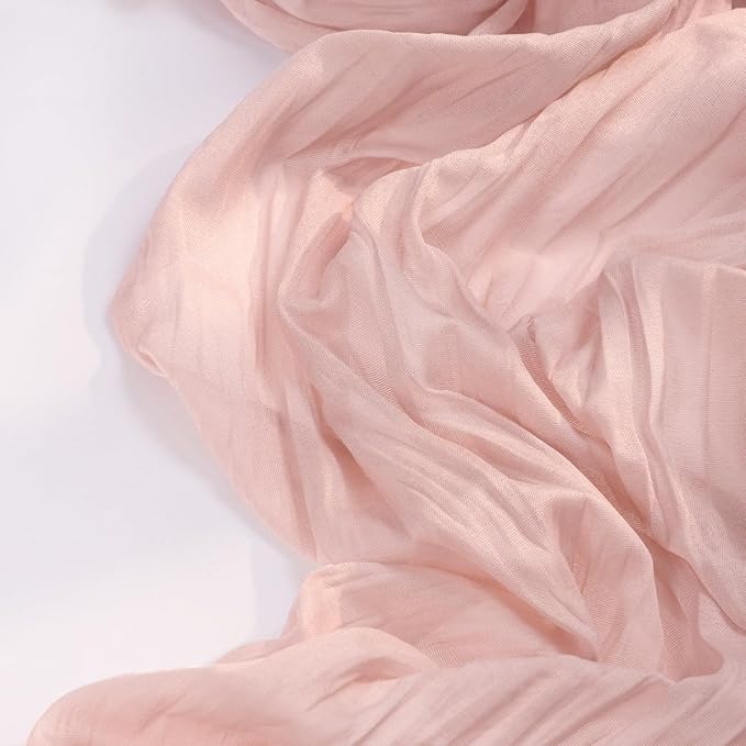 Pink Cheesecloth Table Runner 10 Pack Fall Table Runners Boho Gauze 120 Inches - Image 3