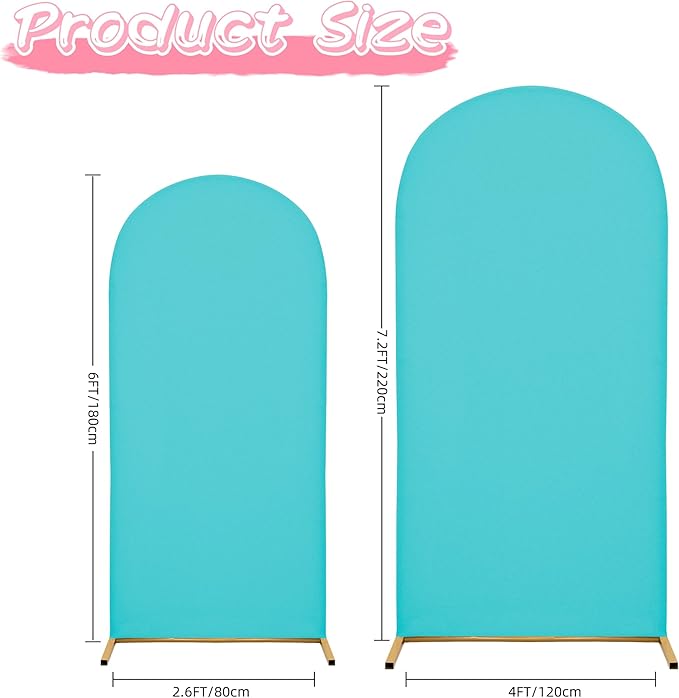 7.2FT Wedding Arch Covers Arch Backdrop Cover Arch Stand Covers Set Arch Cover - Image 5