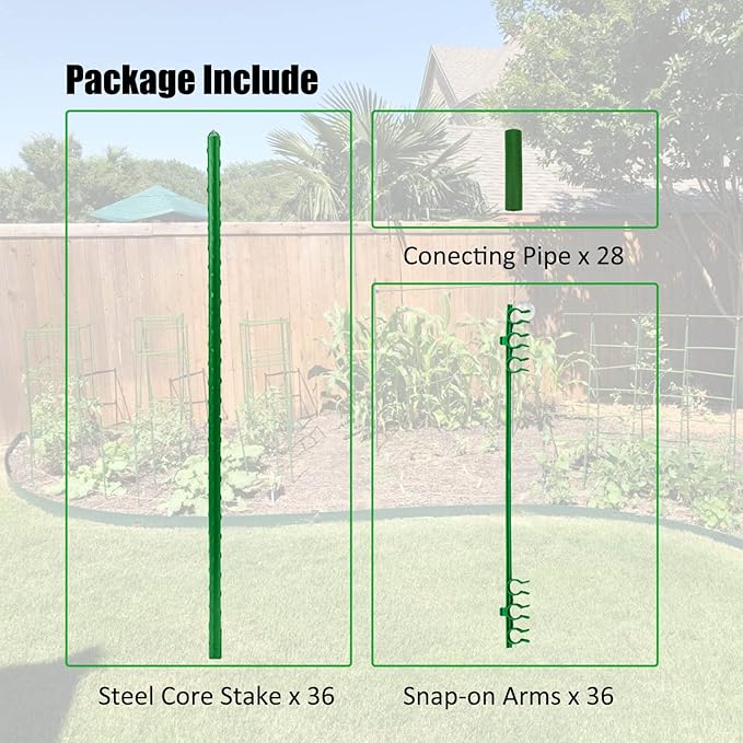 Orgrimmar Tomato Cages Garden Plant Support Stakes Outdoor Vegetable Trellis - Image 5