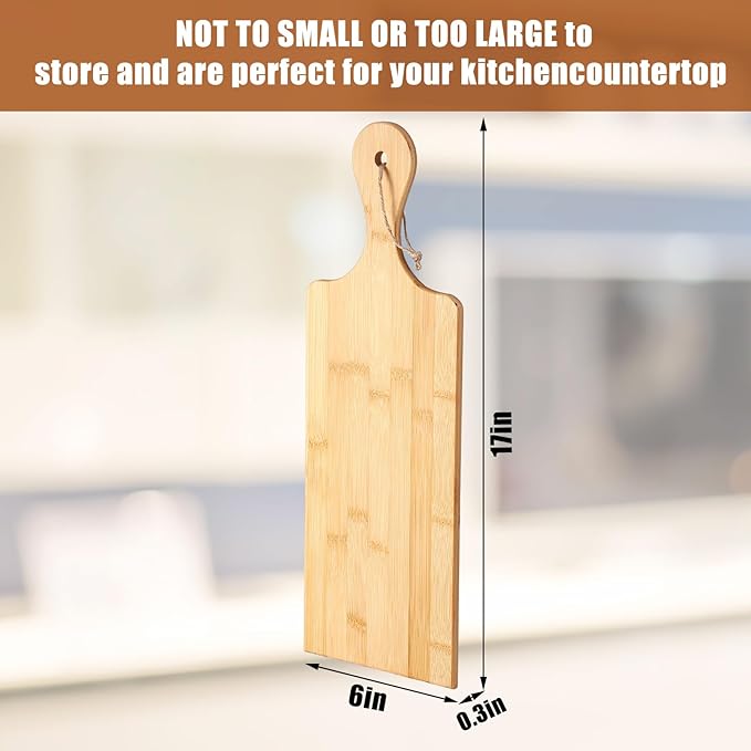 Patelai 12 Packs Wooden Cutting Board Set - Image 2