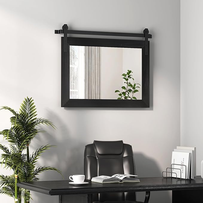 COGOOD Farmhouse Barn Door Mirror - Image 2