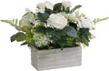 Artificial Flowers Plants Fake Rose Floral Arrangements in Pots by MrBom