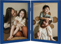 decorUhome Double 8x10 Picture Frame Vertical, Engineered Wood Bifold Photo by decorUhome