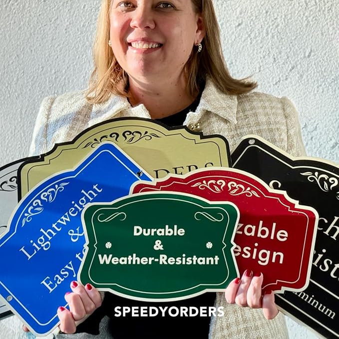 Custom Decorative Outdoor Metal Signs, Personalized Aluminum, Waterproof Made - Image 2