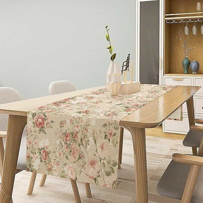 Lovely Rose Table Runner, 13in（33cm） W * 36in（92cm） L - Image 6