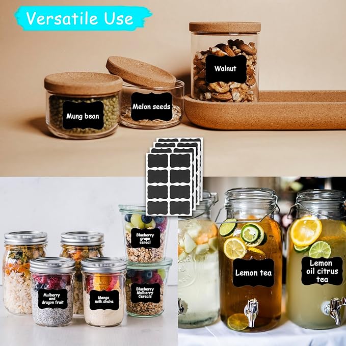 20 Pack Wood Mini Chalkboards Signs, Food Labels Place Cards Small Blackboard - Image 5