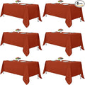 Fitable Rust Rectangle Tablecloths by Fitable