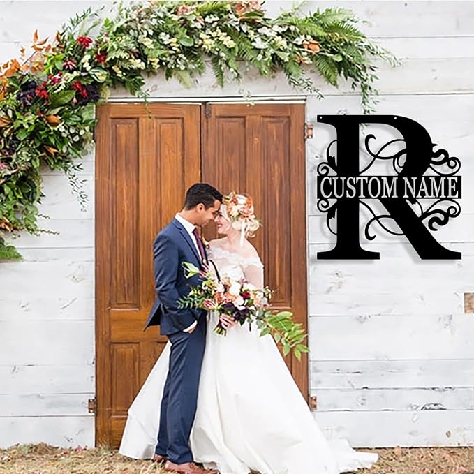 Custom Metal Name Sign, Personalized Family Last Name Signs - Image 2