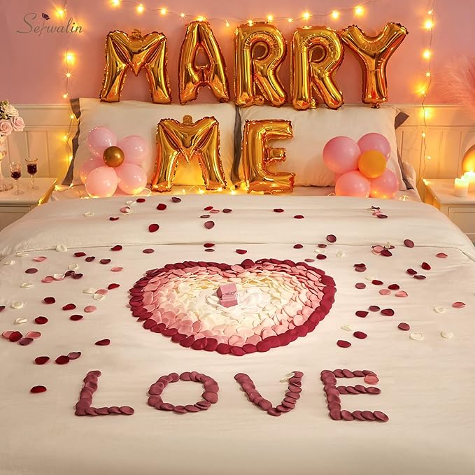 Serwalin 500pcs Silk Rose Petals Artificial Flowers Petals - Image 3