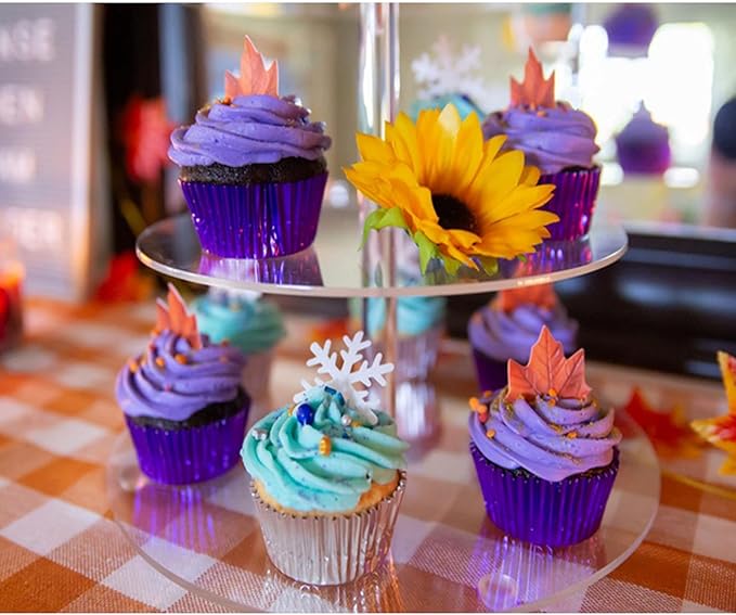 GEORLD Edible Fall Leaves Set of 48 Cake Decorations, Autumn Cupcake Topper 2 - Image 4
