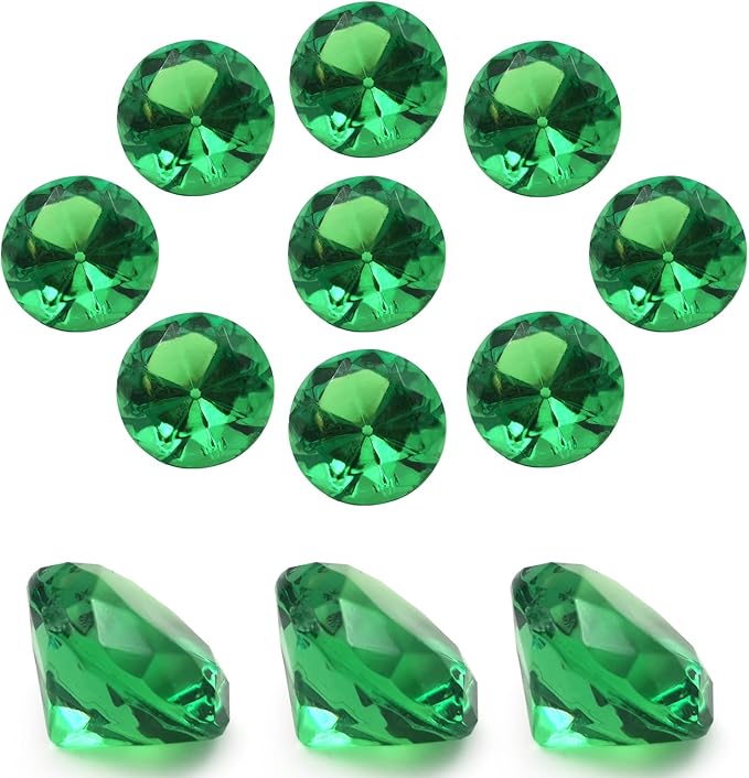 100 pcs Acrylic Diamond Gems, Arts & Crafts, Birthday Decorations by XHKDSYMC