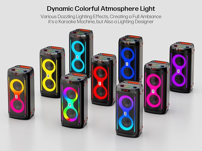 Karaoke Machine for Adults, Portable Bluetooth Speaker - Image 4